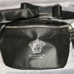 VERSACE Medusa Parfums Belt Bag/Fanny Pack/Travel Pouch/Crossbody, EUC
